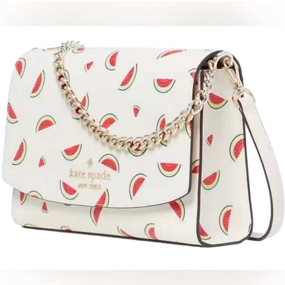 Kate Spade White Crossbody Bag with Watermelon Design - Picture 2 of 7